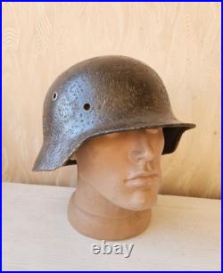 Original German Helmet M40 / 64 Wehrmacht Relic Of Battlefield WW2 World War 2