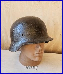 Original German Helmet M40 / 64 Wehrmacht Relic Of Battlefield WW2 World War 2