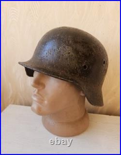 Original German Helmet M40 / 64 Wehrmacht Relic Of Battlefield WW2 World War 2