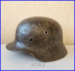 Original German Helmet M40 / 64 Wehrmacht Relic Of Battlefield WW2 World War 2