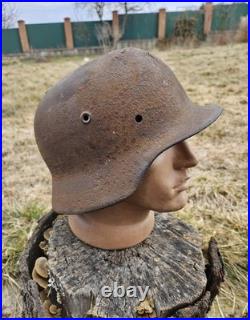 Original German Helmet M40/64 Wehrmacht Relic of Battlefield WW2