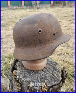 Original German Helmet M40/64 Wehrmacht Relic of Battlefield WW2