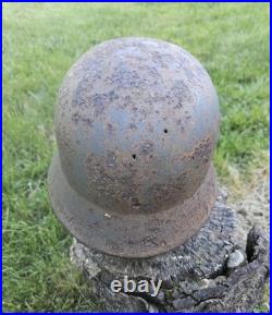Original German Helmet M40/64 Wehrmacht Relic of Battlefield WW2
