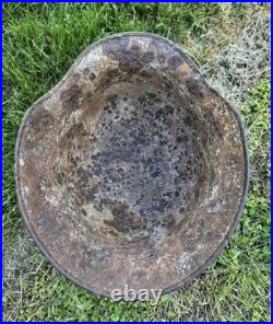 Original German Helmet M40/64 Wehrmacht Relic of Battlefield WW2