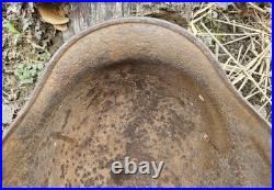 Original German Helmet M40/64 Wehrmacht Relic of Battlefield WW2