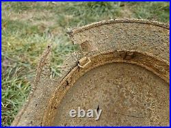 Original German Helmet M40 / 66 Headshot Damages Relic of Battlefield WW2