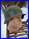 Original-German-Helmet-M40-Relic-of-Battlefield-WW2-World-War-2-Number-EF62-01-lhdg