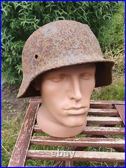 Original German Helmet M40 Relic of Battlefield WW2 World War 2 with Decal