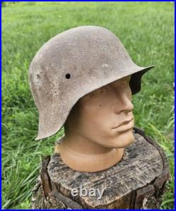 Original German Helmet M42/64 Wehrmacht Relic of Battlefield WW2 World War 2 Original German Helmet M42/64 Wehrmacht Relic of Battlefield WW2 World War 2