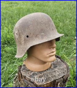 Original German Helmet M42/64 Wehrmacht Relic of Battlefield WW2 World War 2 Original German Helmet M42/64 Wehrmacht Relic of Battlefield WW2 World War 2