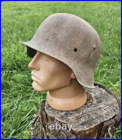 Original German Helmet M42/64 Wehrmacht Relic of Battlefield WW2 World War 2 Original German Helmet M42/64 Wehrmacht Relic of Battlefield WW2 World War 2