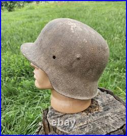 Original German Helmet M42/64 Wehrmacht Relic of Battlefield WW2 World War 2 Original German Helmet M42/64 Wehrmacht Relic of Battlefield WW2 World War 2