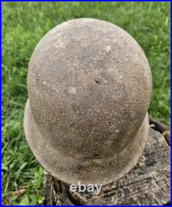 Original German Helmet M42/64 Wehrmacht Relic of Battlefield WW2 World War 2 Original German Helmet M42/64 Wehrmacht Relic of Battlefield WW2 World War 2