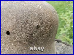 Original German Helmet M42/64 Wehrmacht Relic of Battlefield WW2 World War 2 Original German Helmet M42/64 Wehrmacht Relic of Battlefield WW2 World War 2