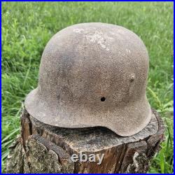 Original German Helmet M42/64 Wehrmacht Relic of Battlefield WW2 World War 2 Original German Helmet M42/64 Wehrmacht Relic of Battlefield WW2 World War 2