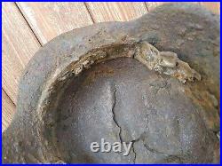 Original German Helmet M42 Damage Relic of Battlefield WW2 World War 2 Size 62