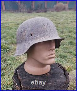 Original German Helmet M42 Relic of Battlefield From East Front WW2