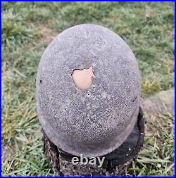 Original German Helmet M42 Relic of Battlefield From East Front WW2