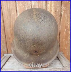 Original German Helmet M42 Relic of Battlefield WW2 World War 2 Numbers ET64