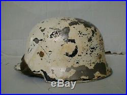 Original German Helmet With Liner & Chinstrap Ww2