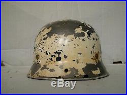 Original German Helmet With Liner & Chinstrap Ww2