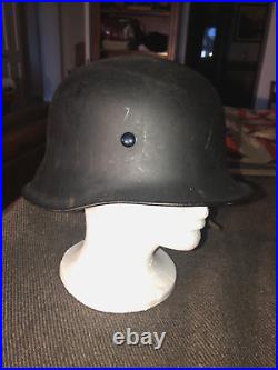 Original German Police Firefighting Helmet WW2 WW II Feuerwehr M1934 Estate Find