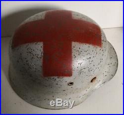 Original German WW 2 Red Cross Helmet