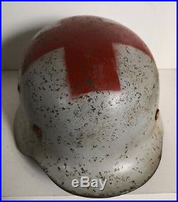 Original German WW 2 Red Cross Helmet