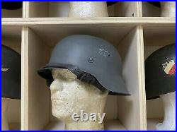 Original German WW II M42 Helmet with Liner (Finnish Armed Forces Used) ET 66
