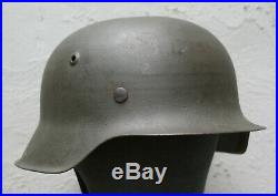 Original German WW2 Combat Helmet M42 hkp68 size 61 liner