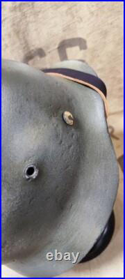 Original German WW2 Helmet 1939-1945 after restoration Original German WW2 Helmet 1939-1945 after restoration