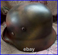 Original German WW2 Helmet 1939-1945 after restoration 2