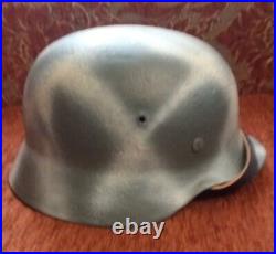 Original German WW2 Helmet 1939-1945 after restoration size 66