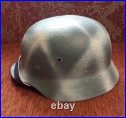 Original German WW2 Helmet 1939-1945 after restoration size 66