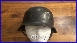Original German WW2 Helmet 64 with Liner & Chinstrap