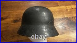 Original German WW2 Helmet 64 with Liner & Chinstrap