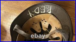 Original German WW2 Helmet 64 with Liner & Chinstrap