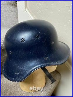 Original German WW2 Luftschutz Helmet-Last Ditch-1944 / 1945 -Nice-Free Shipping