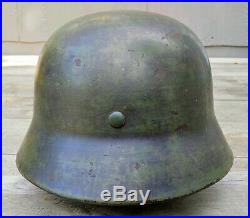 Original German WW2 M35 SE68 Helmet withLiner Huge Size 68 Shell M-35