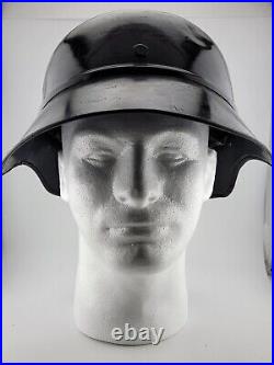 Original German WW2 M38 Helmet With Liner & Chinstrap RARE Repainted Profesional