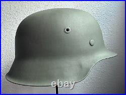 Original German WW2 M42 Helmet (Restored) Huge Perfect 68 Shell 60 Liner ET68