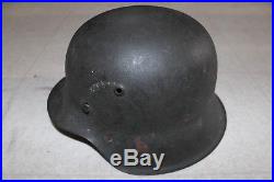 Original German WW2 M42 Helmet WWII Army Bringback Capture Papers