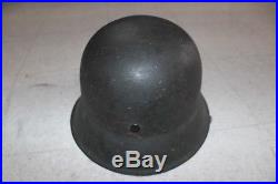 Original German WW2 M42 Helmet WWII Army Bringback Capture Papers