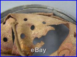 Original German WWII Helmet Liner Used Post War Size 68/60 Dated 1940 Zinc Band