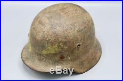 Original German WWII M40 Army Camo Helmet