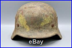 Original German WWII M40 Army Camo Helmet