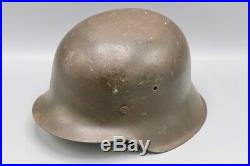 Original German WWII M42 Named No Decal Helmet