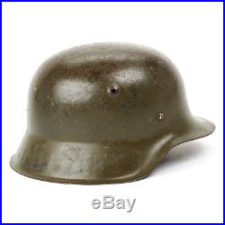 Original German WWII M42 Stahlhelm Steel Helmet- Shell Size 64, Maker Marked