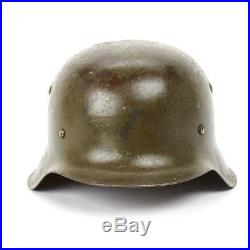 Original German WWII M42 Stahlhelm Steel Helmet- Shell Size 64, Maker Marked