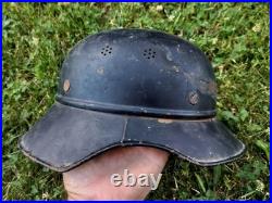 Original German WWII helmet Luftschutz air defence Gladiator M38 Luftwaffe WW2